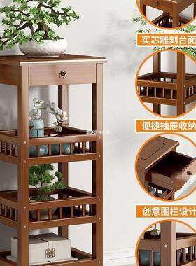 中EHB式物花架置架地实木阳台花架子肉客厅落式室内花台多层多花