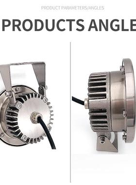 ED水底灯1v户潜水喷泉灯水池灯泳池灯鱼池HDPL2灯水下外灯防水七