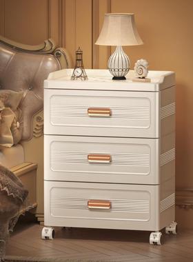 免安装床QLO物头柜新款抽屉式柜收纳柜家加厚多层用置可移动储物