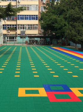 厂家小双层幼儿园操悬拼装地浮垫篮场地板拼KVW球装场悬浮地板