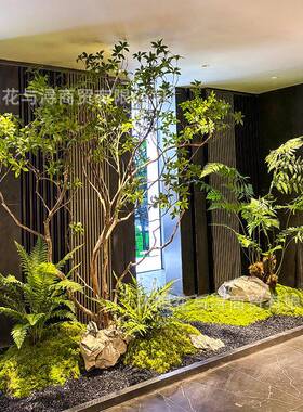 假仿真马醉木橱窗造景植室LEH物内高端大仿生绿植装饰树型树简约