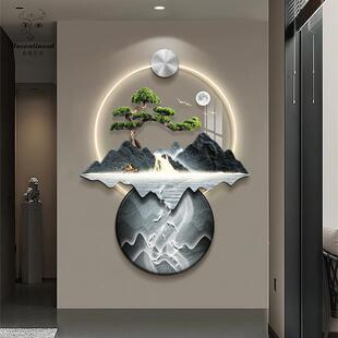 202灯挂画 入饰九l鱼图户走廊过道ed壁BYWC 新中式 迎客松玄画关装