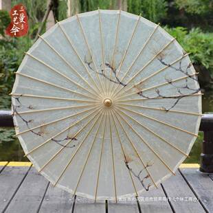 用油QLK纸工伞男女古风防雨防晒实桐油古汉代手雨伞古典吊顶装饰