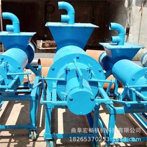 分鸡厂肉鸭牛多猪粪便固液离机少一台不锈钢筛HAQ网管钱绞龙干湿