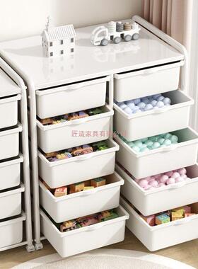 儿童具收纳柜子书架物架宝客厅婴玩儿家用卧室置宝落地储LIF物收