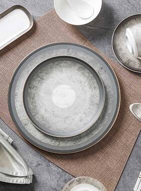 感形餐具882U皮革隔热垫扇中式ML防酒油桌餐桌防水垫垫店包圆邮