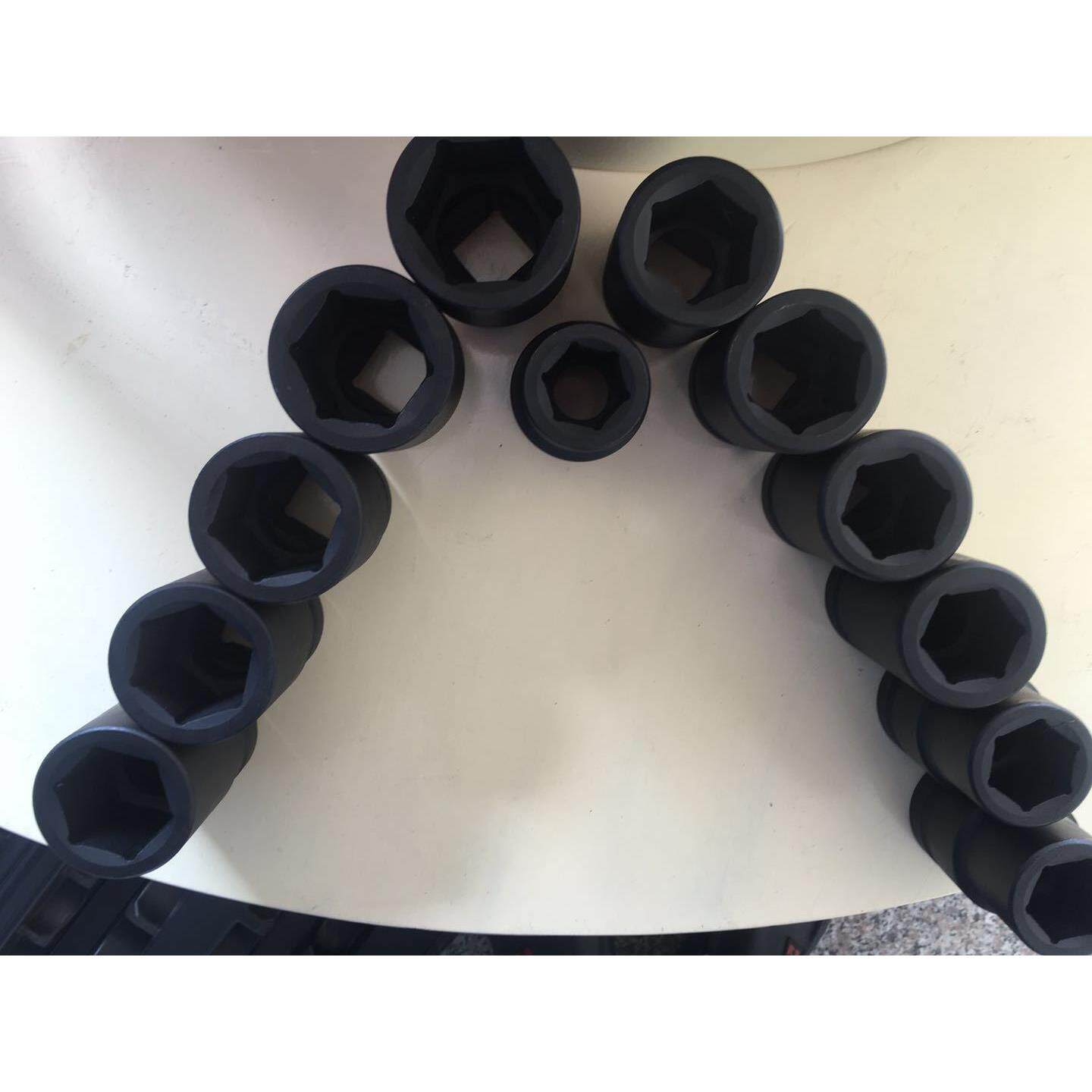 动1寸风炮24#27#30套筒大套装气六角型扳手头重加长加厚