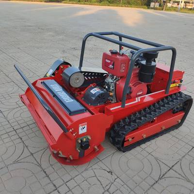 遥控履带割草机多能农用果草坪碎草自机JDL园小功型全地形动除草