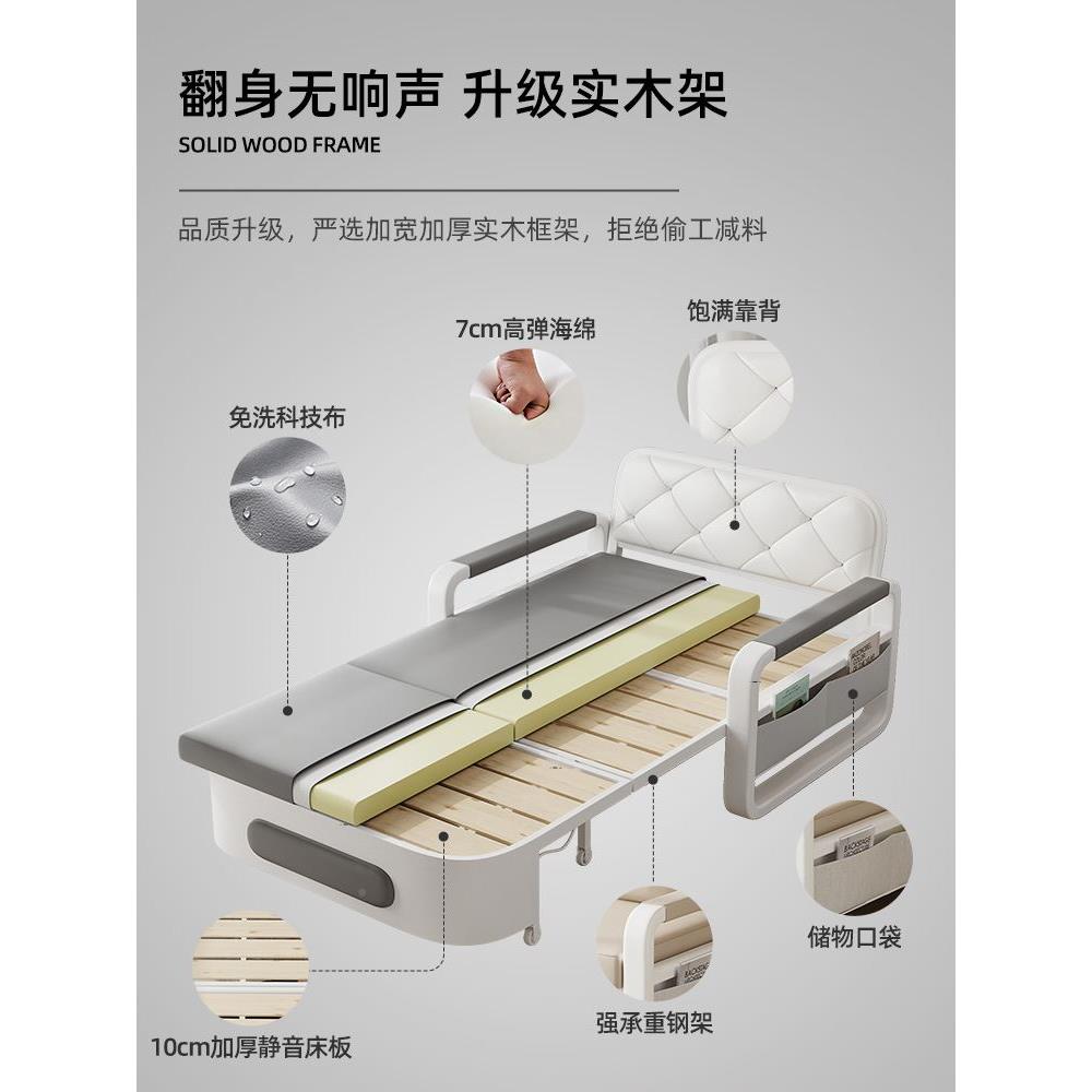 沙发折叠两用单人办公室折叠床出房租小户型沙床UIX发简客易多功