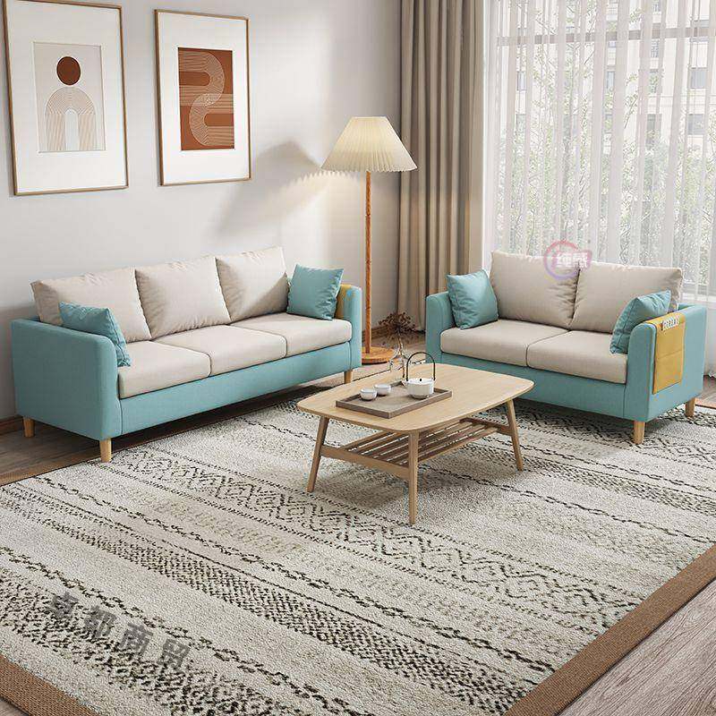 沙发客厅简易出租房店屋经济型卧室寓服公装单双三人位小RYU沙发