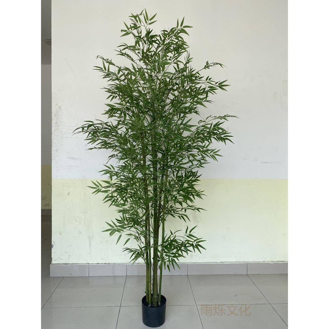 仿真竹子栽景装饰植仿盆真绿物庭造院室外假ZOK观赏竹子隔断挡墙