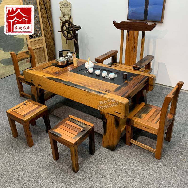 老船木茶桌椅组合新中式茶台实木家用小茶桌客厅茶几烧水壶一体桌,玩具/童车/益智/积木/模型,垂直悬浮玩具,淘宝优惠券,粉丝福利购,淘宝优惠卷
