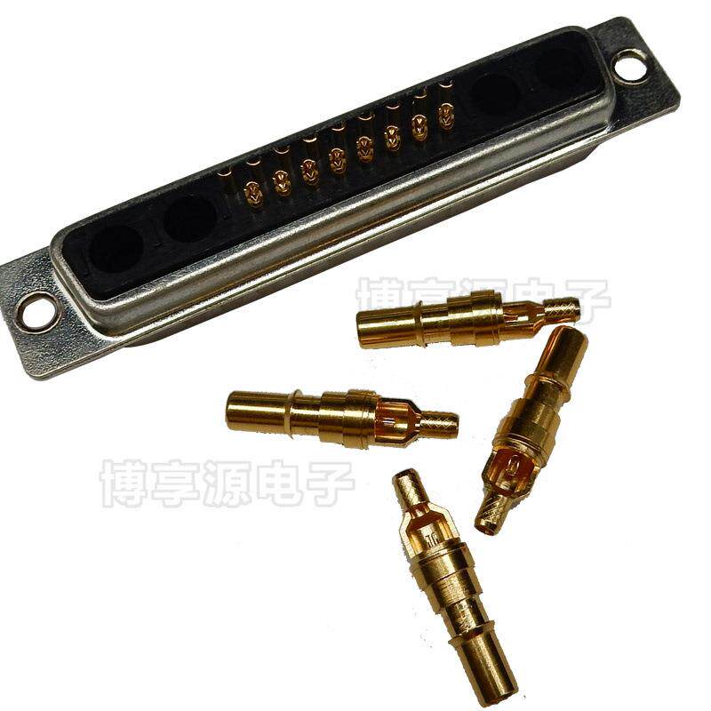 KFB射频同轴21W4焊式线公头频连+接器射公座174焊接式插头