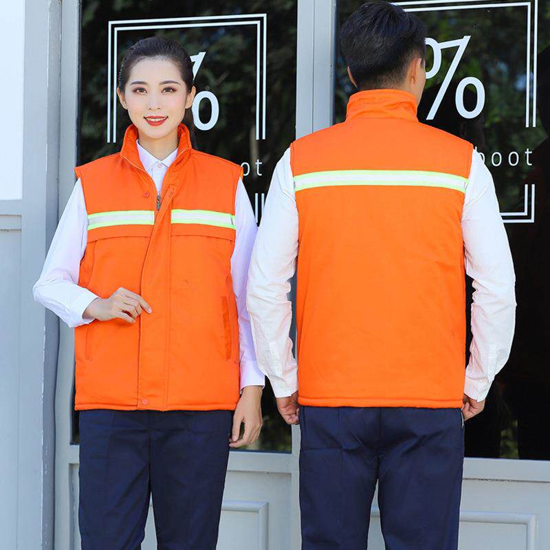 冬工作服加厚劳环卫马甲义秋工心作服男保背VBI园林绿化保洁公路