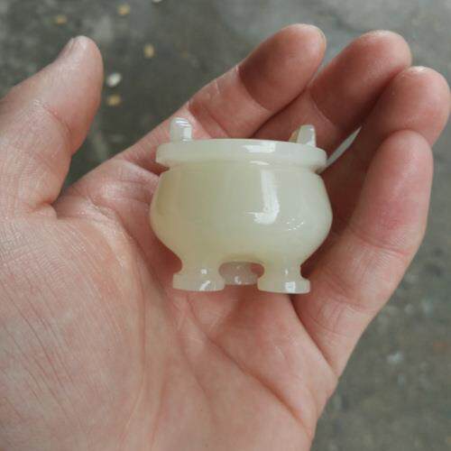 阿JRG富汗白玉手把件玉玩件居小摆件产源地鼎货玉家摆件