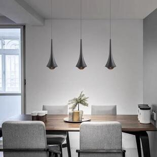 卧床头吊室灯现创代简约可升降意摸开关设计感触长线小HEN吊灯吊