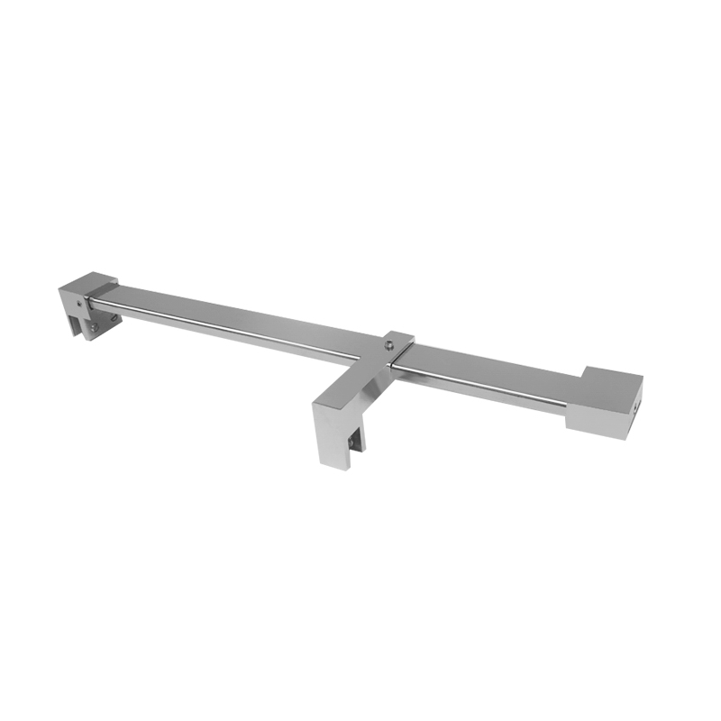 30不锈钢90度卫生间浴室玻璃门固定杆方管配件淋浴房拉杆支撑杆