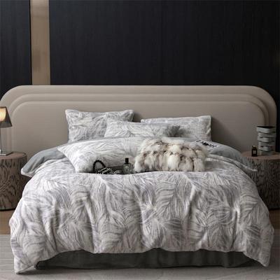 加厚全棉磨毛四件套100纯棉床单被套床上用品秋季冬天床笠款套件