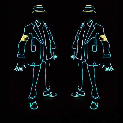 优质el冷光线表演服装道具公司年会演出爵士男舞台演出led厂家批