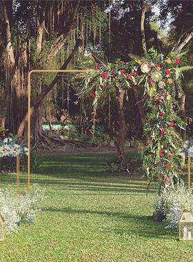 婚庆道具庆舞台AA10背景饰婚礼区典派对装气球拱门支架架路引场景