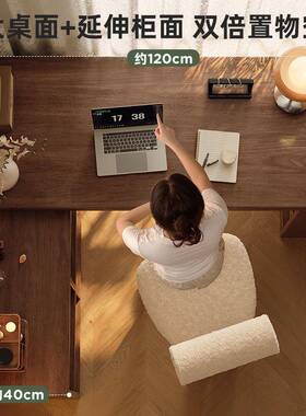 台实木角书桌书柜体桌转子卧室家用学生梳妆BYTl型拐一角电脑桌办