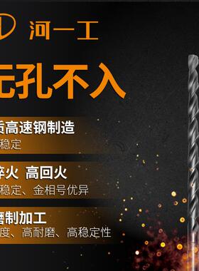 河一家锥柄特钢长麻花钻头钻咀花超长钻高钻速UVL销售
