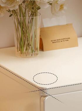 卧代室奶油风梳妆台床柜一体子头卧室简约EQU桌现化妆台