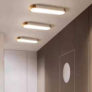 新款过道一字长条吸顶灯简约卧室书房玄关走廊办公室服装店LED灯