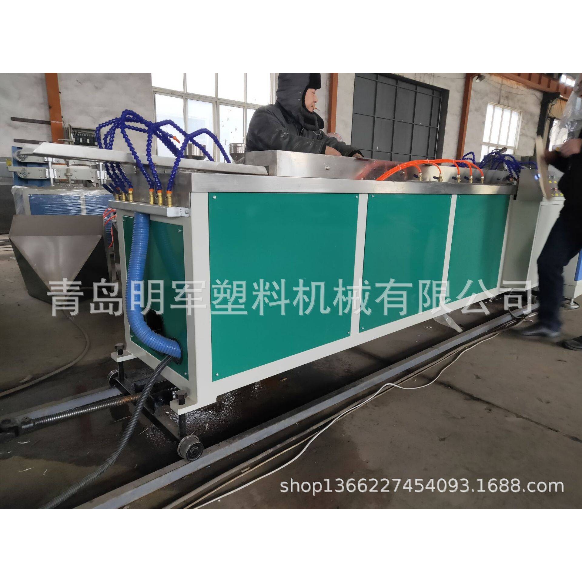 PVC包铁丝软跳绳胶条挤出生产线 PVC包胶钢丝运动产品生产线