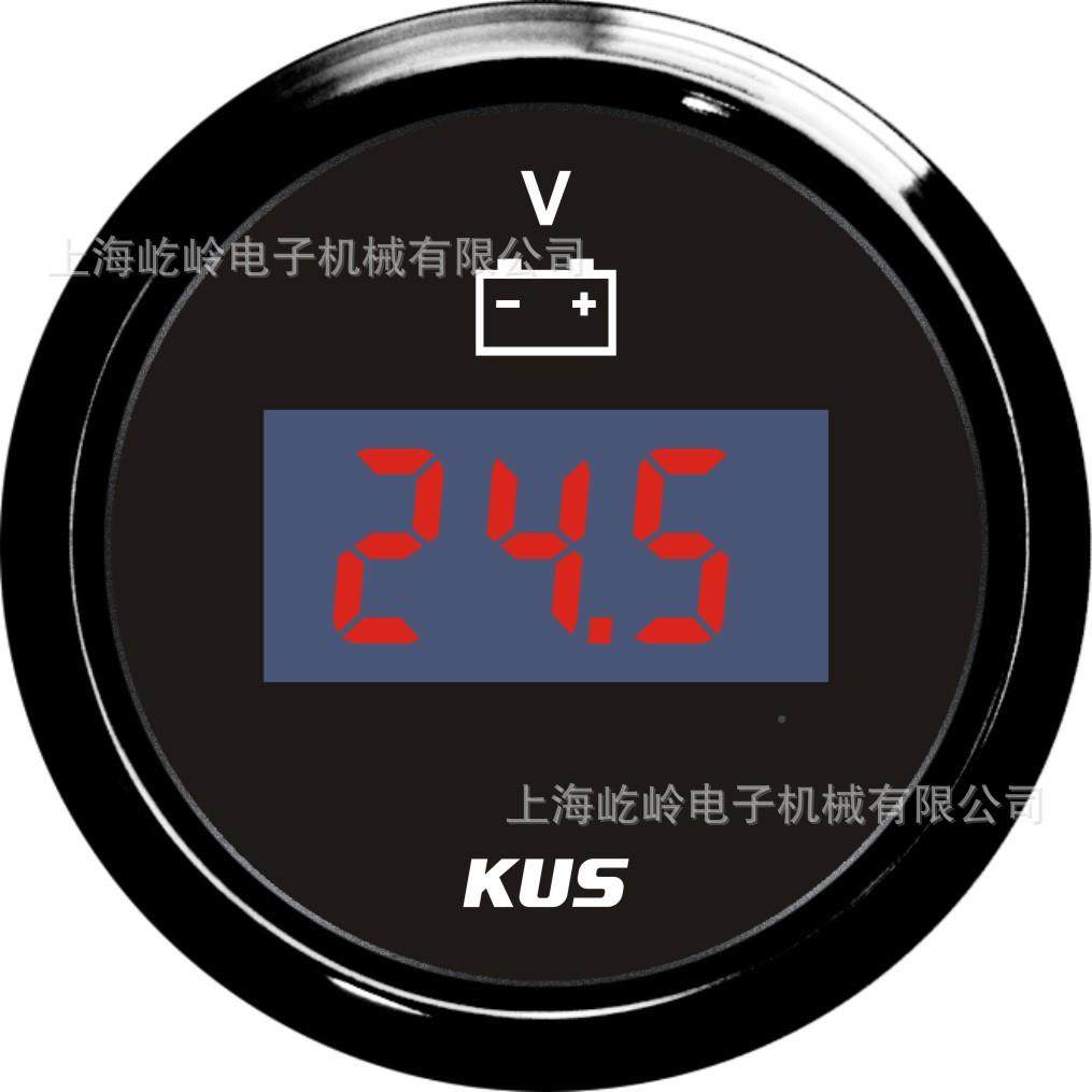 KUZRZS数显数字压表1电2V/24车V船用黑用白色/色