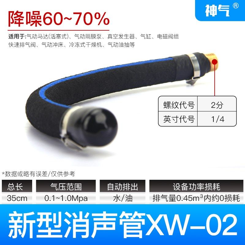 气动单向隔膜泵QMJ-HL2002配件消音管印刷机水墨油墨胶水泵防腐蚀
