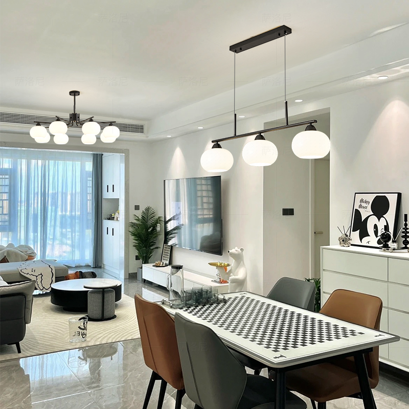 萨洛尼复古吊灯客厅202新款法式中古柿子魔豆灯全屋灯具餐