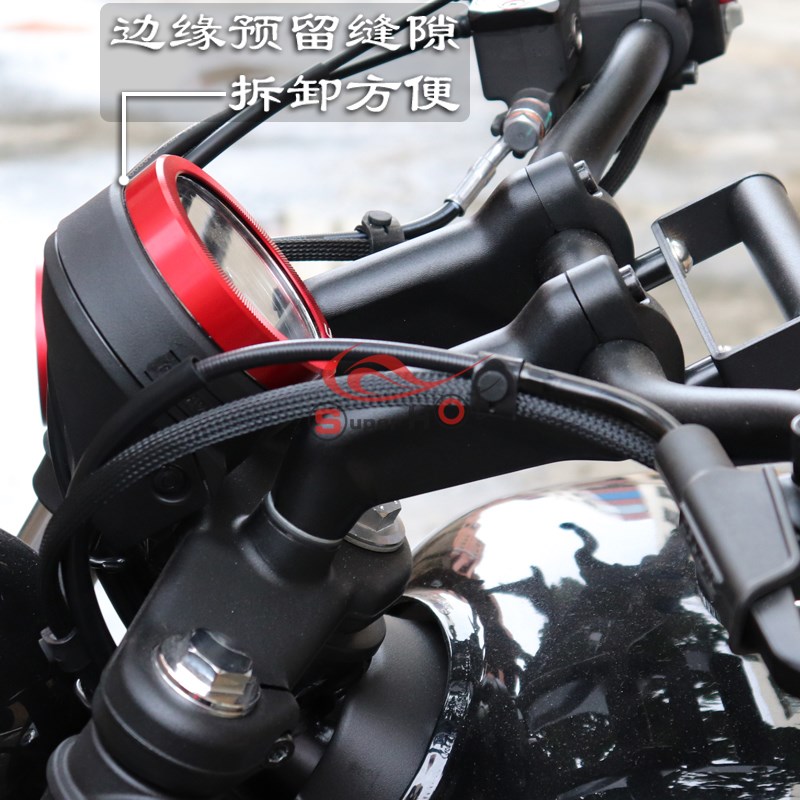 适用春风0CLC改装配件XO狒狒1电子仪表壳防护罩显示屏装饰框