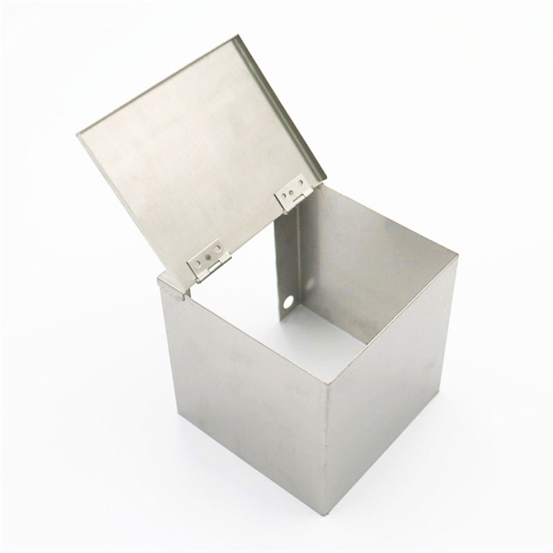 沉降观测点保护盒不锈钢弯勾L型测钉明装外挂方形保护罩定制刻字