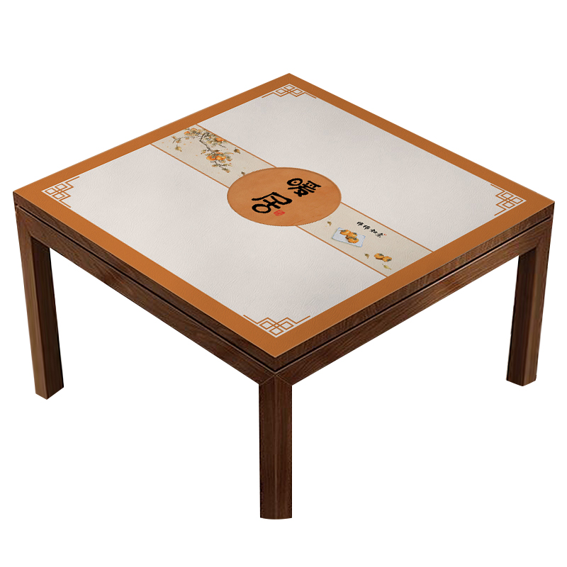 皮革方桌桌垫防水防油防烫免洗方桌桌布家用正方形桌垫茶几餐桌垫