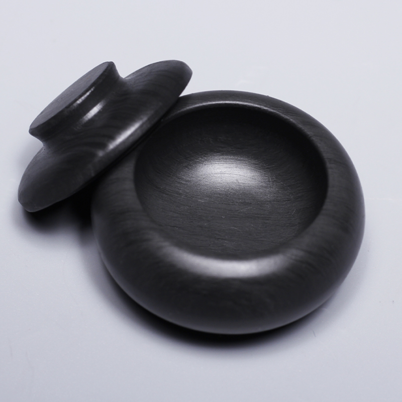 非遗安徽歙砚 方形带盖天然原石砚台墨海 火锅砚老坑书法寸5寸7寸