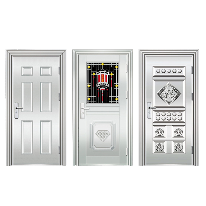 不锈钢门30不锈钢防盗门入户单门子母开门大门阳台门玻璃铁门