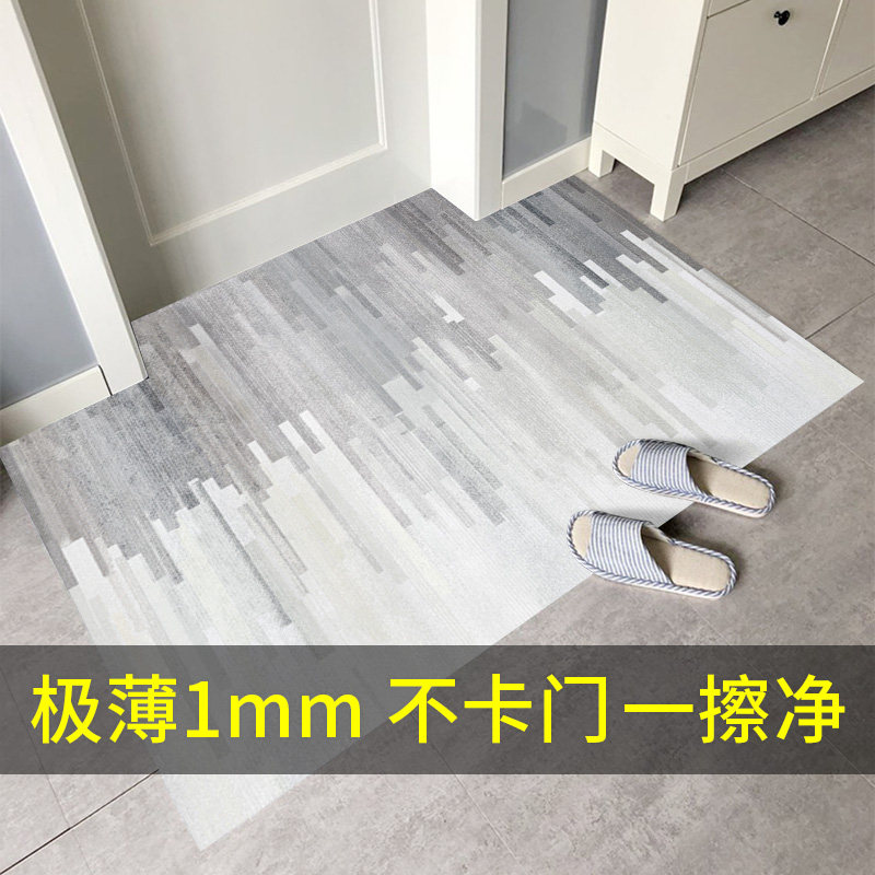 超薄地垫不卡门1mm皮革入户门垫pvc可擦洗进门门口薄款入门pu地毯