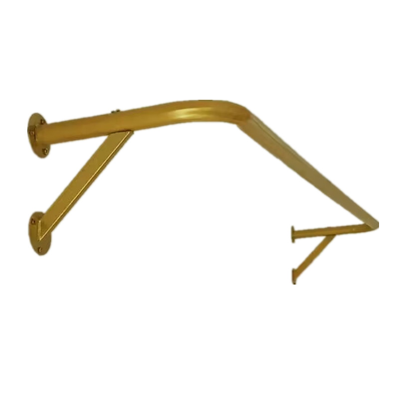 晾衣杆固定式侧墙晾衣架壁挂式挂衣杆室内简易不锈钢支架衣帽架