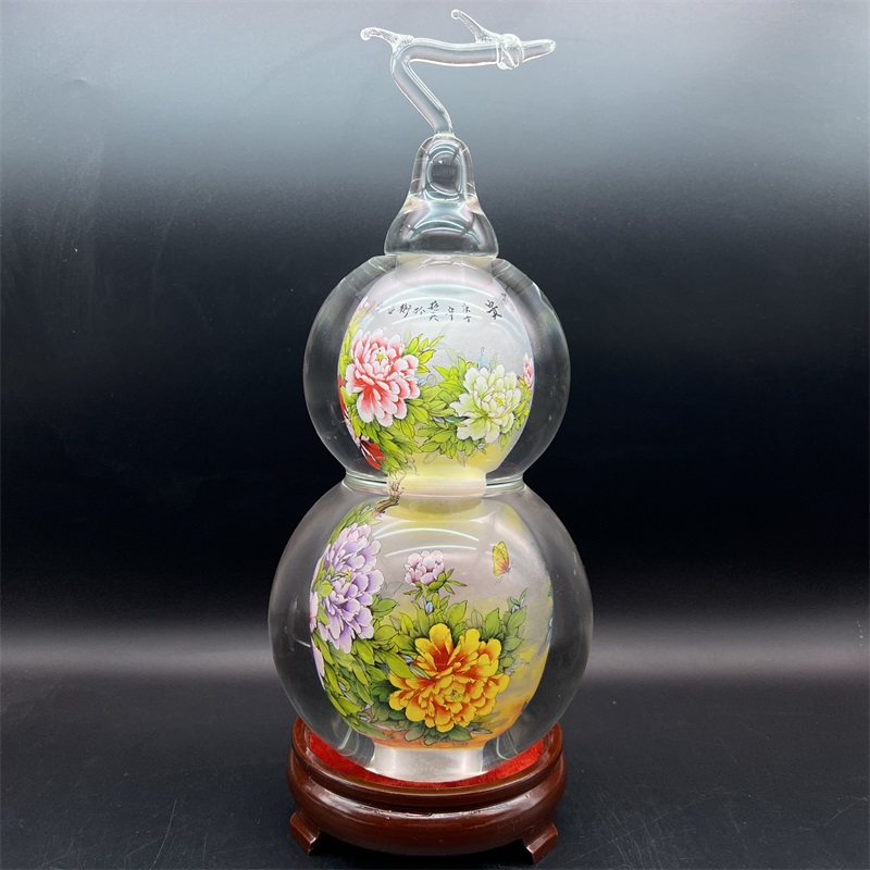 手工绘制 内画葫芦 瓶内画 家居摆件商务工艺礼品