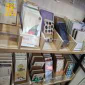优品文具店货架展示架柜饰品店产品木质盒子货架展示柜陈列柜货柜