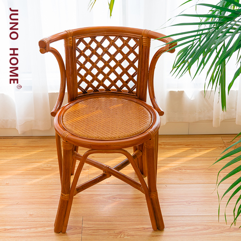 藤椅茶几三件小户型家用真藤编休闲单人阳台桌椅茶桌