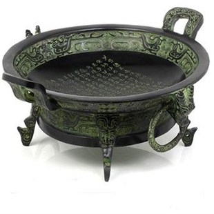 聚宝盆青铜器仿古摆件工艺品装饰客厅摆设