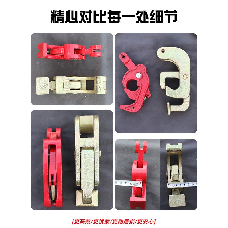 油吊钳吊钩子吊具吊夹起重钩钳叉桶车卸铁桶无品牌/吊子双链条挂