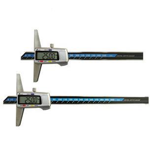工厂汽修用和牌轮花纹深度检测钢制高亲精度数显深度尺306193胎0