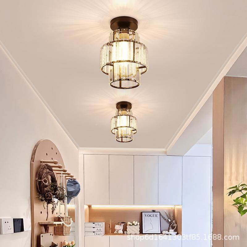 现无品牌/代入灯走廊过户道吊灯式轻奢水晶灯创意法网红衣吧台帽