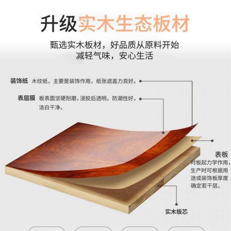 欧式实木衣柜家用收卧现推拉门室LCB简约代成人纳大衣橱移门经济