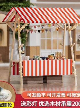 集市网红摊位IXU展示架车夜动市摆摊架子展示促台销户外花移可折