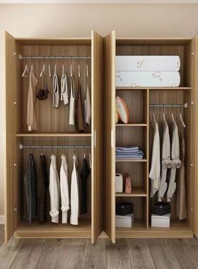 衣柜木质对开出简约家用卧TYW室租房经济型衣橱门儿童简实易板式