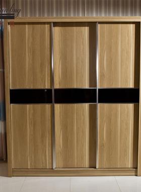 板式衣柜柜推拉门卧室家体大衣1.818B-1#8米整现具代简约时尚现货